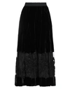 Gentryportofino Woman Maxi Skirt Black Size 6 Viscose, Silk, Polyester, Mohair Wool, Textile Fibers