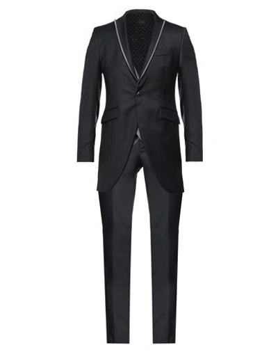 Evento By Carlo Pignatelli Man Suit Black Size 40 Virgin Wool, Silk