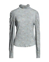 Loveshackfancy Woman T-shirt Pastel Blue Size Xl Viscose, Elastane In Blue