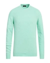 Roberto Collina Man Sweater Light Green Size 42 Cotton, Nylon, Elastane