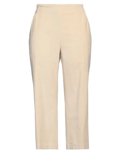 Gentryportofino Woman Pants Cream Size 6 Cotton, Elastane In White