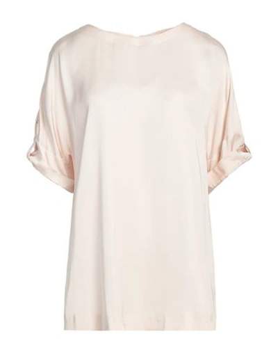 Cavalli Class Woman Top Blush Size 8 Viscose In Pink