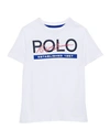 Polo Ralph Lauren Babies'  Polo T-shirt Toddler Boy T-shirt White Size 5 Cotton