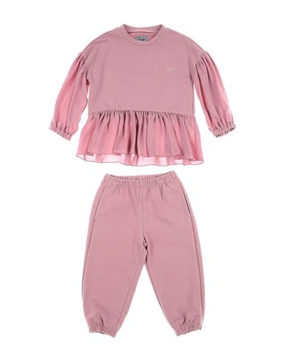 Il Gufo Babies'  Toddler Girl Co-ord Pastel Pink Size 4 Cotton, Elastane, Viscose