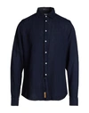 B.d.baggies B. D.baggies Man Shirt Navy Blue Size L Linen