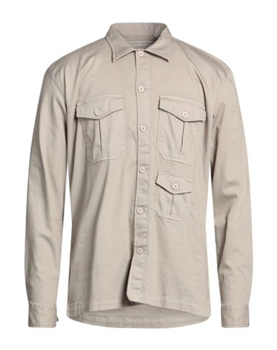 Murphy & Nye Man Shirt Beige Size L Cotton, Elastane