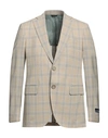 Tombolini Man Suit Jacket Beige Size 46 Wool In Beige