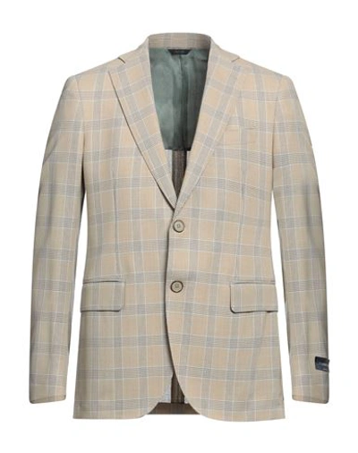 Tombolini Man Suit Jacket Beige Size 46 Wool