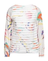 Cavalli Class Woman Top White Size S Cotton, Polyamide In White