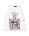 Happiness Toddler Girl Top White Size 6 Polyamide, Viscose In White
