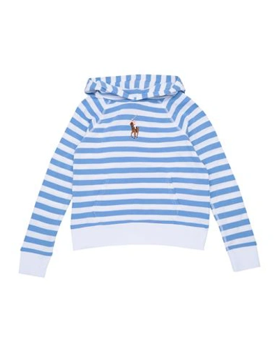 Polo Ralph Lauren Babies'  Toddler Girl Sweatshirt Sky Blue Size 5 Cotton