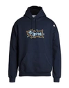 The Editor Man Sweatshirt Navy Size Xxl Cotton, Polyester In Navy Blue