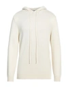 Crossley Man Sweater Ivory Size L Virgin Wool In White