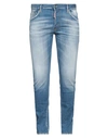 Dsquared2 Man Jeans Blue Size 36 Cotton, Elastane In Blue