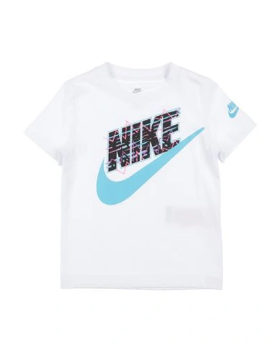 Nike Babies'  New Wave Futura Toddler Boy T-shirt White Size 7 Cotton, Polyester