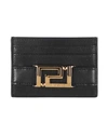 Versace Man Document Holder Black Size - Soft Leather In Black