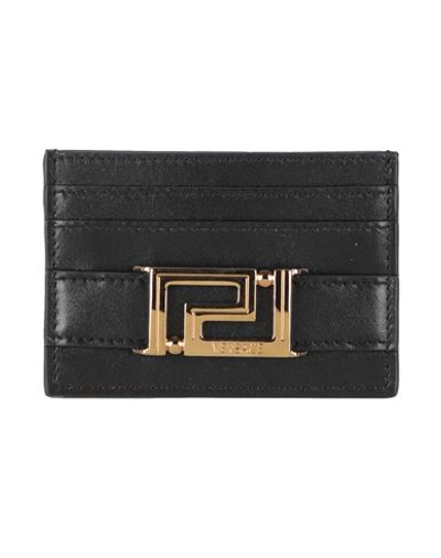 Versace Man Document Holder Black Size - Soft Leather