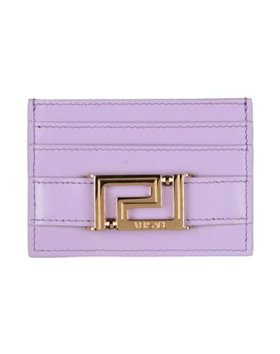 Versace Man Document Holder Lilac Size - Soft Leather In Brown