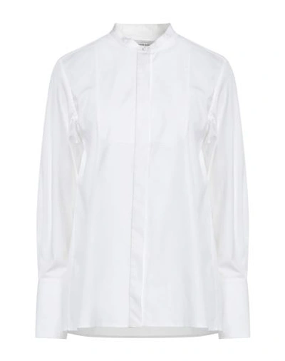 Mila Schön Woman Shirt White Size 6 Cotton, Elastane