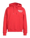 Dsquared2 Man Sweatshirt Red Size Xxl Cotton