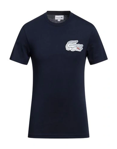 Lacoste Man T-shirt Midnight Blue Size 3 Cotton