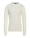 Zanone Man Sweater Cream Size 38 Virgin Wool In White