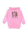 Billieblush Toddler Girl Sweatshirt Fuchsia Size 6 Cotton, Elastane In Pink