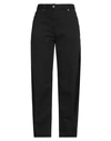 Just Cavalli Woman Pants Black Size 28 Cotton, Elastane In Black