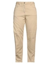 Just Cavalli Woman Pants Sand Size 27 Cotton, Elastane In Beige