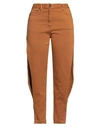 Just Cavalli Woman Pants Tan Size 31 Cotton, Elastane In Brown