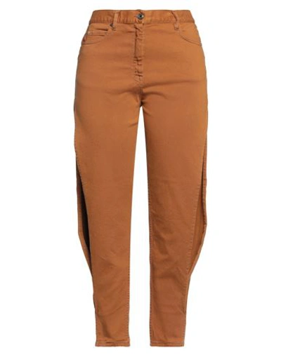 Just Cavalli Woman Pants Tan Size 31 Cotton, Elastane In Brown