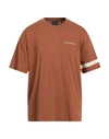 Emporio Armani Man T-shirt Brown Size Xxxl Cotton