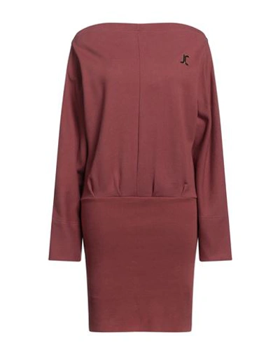 Just Cavalli Woman Mini Dress Antique Rose Size 4 Cotton, Elastane In Pink