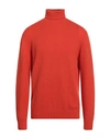 Filippo De Laurentiis Man Turtleneck Orange Size 46 Cashmere