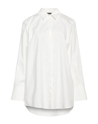 Emporio Armani Woman Shirt White Size 14 Cotton