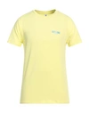 Moschino Man T-shirt Yellow Size S Cotton, Elastane