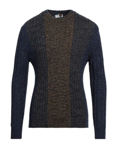 Heritage Man Sweater Navy Blue Size 42 Virgin Wool