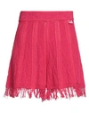 Love Moschino Woman Shorts & Bermuda Shorts Magenta Size 4 Cotton, Polyamide In Magenta