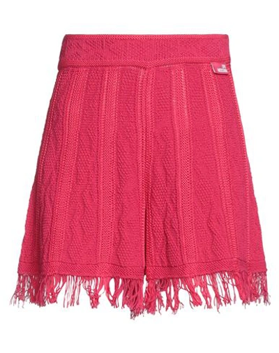 Love Moschino Woman Shorts & Bermuda Shorts Magenta Size 4 Cotton, Polyamide