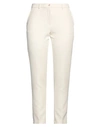 Seventy Sergio Tegon Woman Pants Cream Size 14 Polyester, Elastane In White