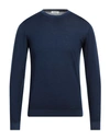 Wool & Co Man Sweater Midnight Blue Size S Merino Wool