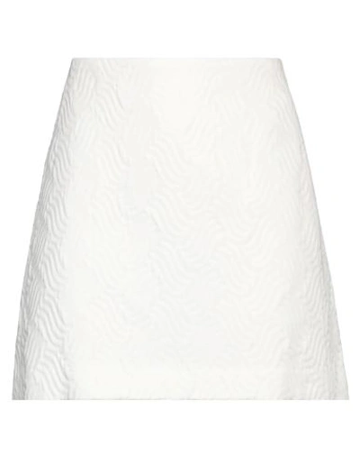 P.a.r.o.s.h P. A.r. O.s. H. Woman Mini Skirt White Size S Cotton, Polyamide