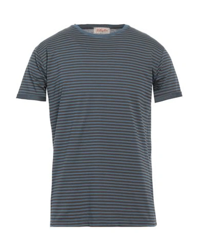 Gabardine Man T-shirt Navy Blue Size Xl Cotton