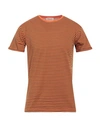 Gabardine Man T-shirt Orange Size S Cotton