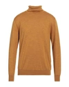 Lardini Man Turtleneck Ocher Size 44 Wool In Yellow