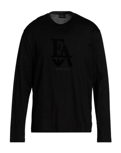 Emporio Armani Man T-shirt Black Size Xxl Cotton