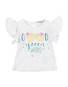 Emc Everything Must Change Newborn Girl T-shirt White Size 3 Cotton, Elastane In White