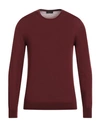 Roberto Collina Man Sweater Brick Red Size 44 Merino Wool