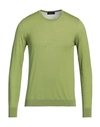 Roberto Collina Man Sweater Acid Green Size 44 Merino Wool