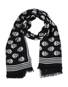 Alexander Mcqueen Alexander Mc Queen "skull Biker" Scarf In Black